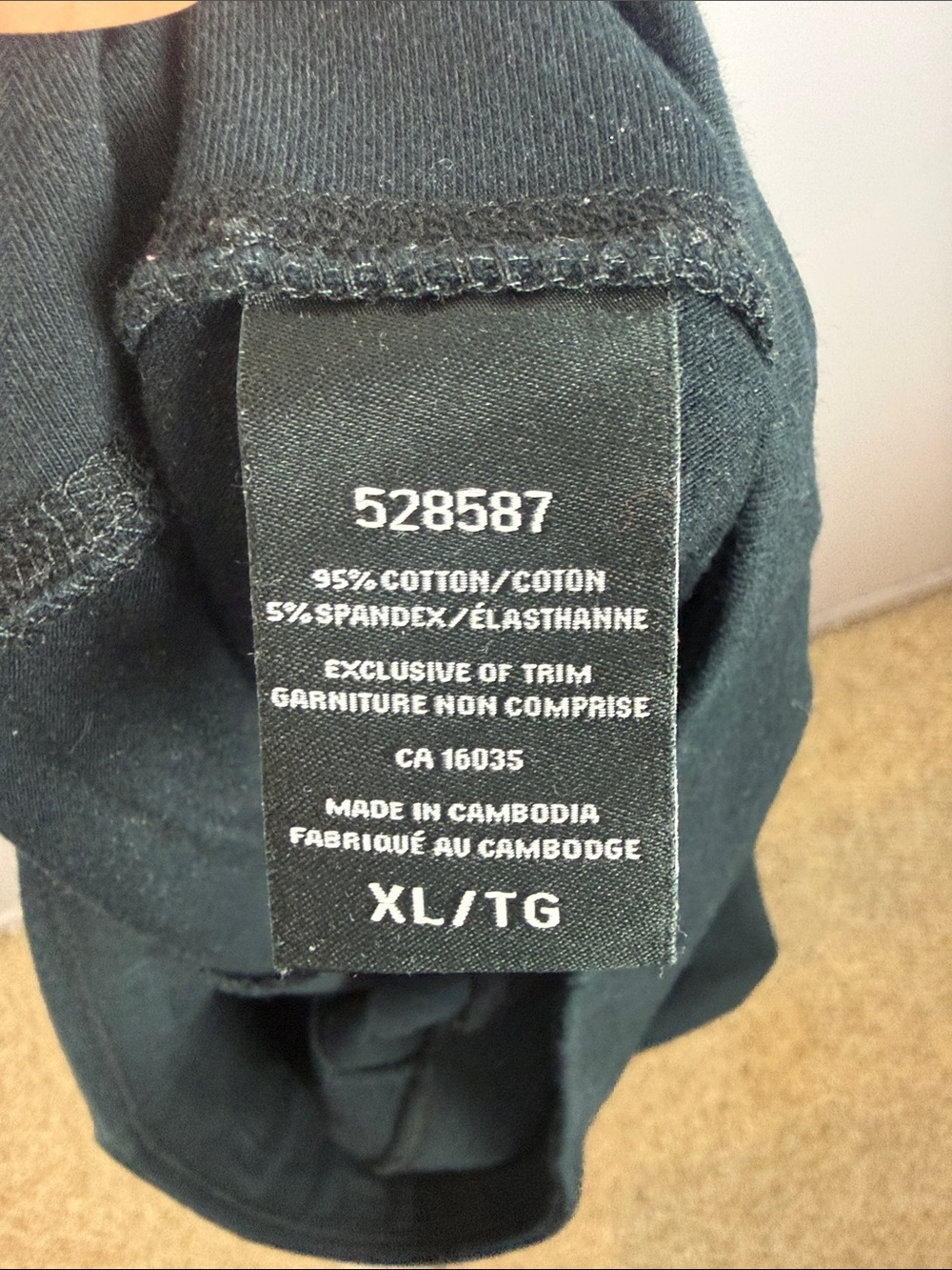 ORIGINAL Nicole Miller Black Cotton Blend High-Waisted Leggings - Size XL - Picture 10 of 11